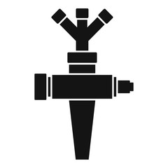 Sprinkler icon. Simple illustration of sprinkler vector icon for web design isolated on white background