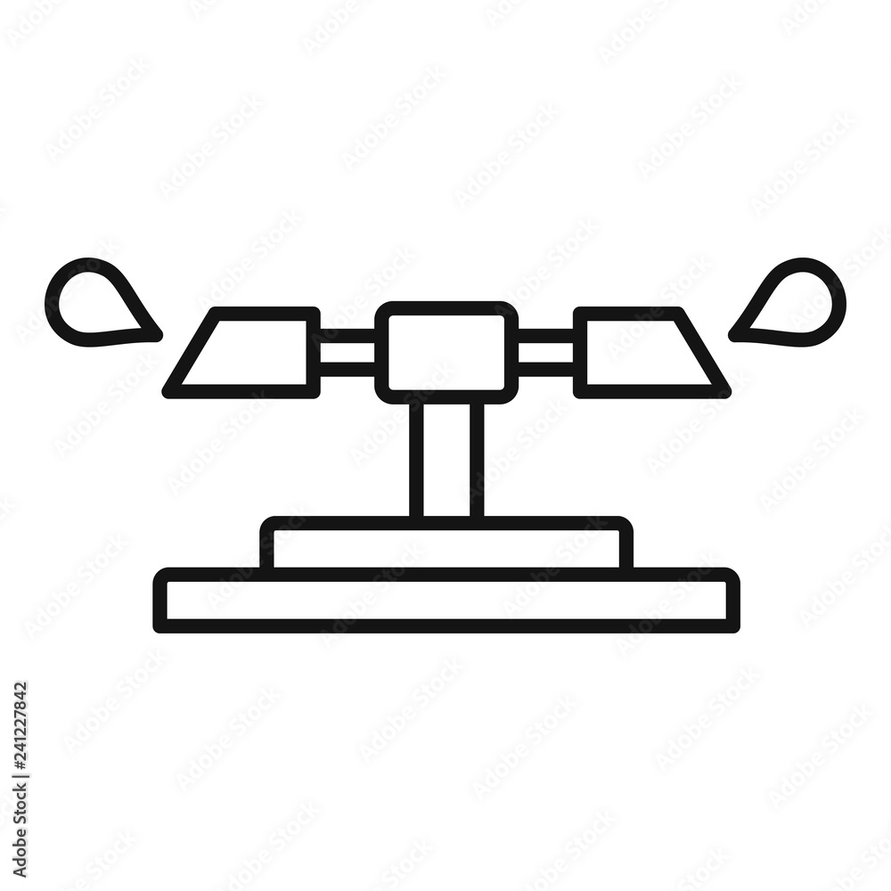 Poster rotating sprinkler icon. outline rotating sprinkler vector icon for web design isolated on white bac