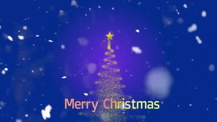 Elegant Christmas Greetings tree animation