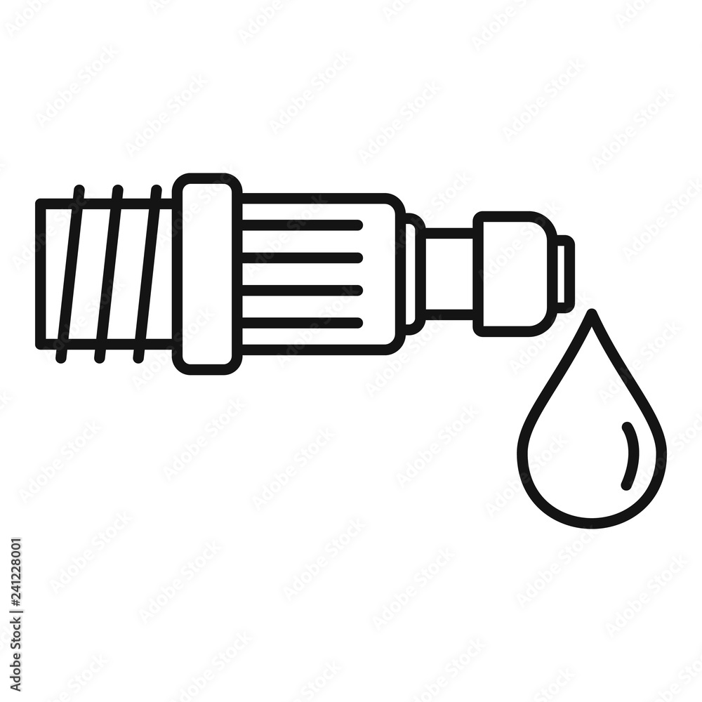 Poster drop irrigation pipe icon. outline drop irrigation pipe vector icon for web design isolated on white