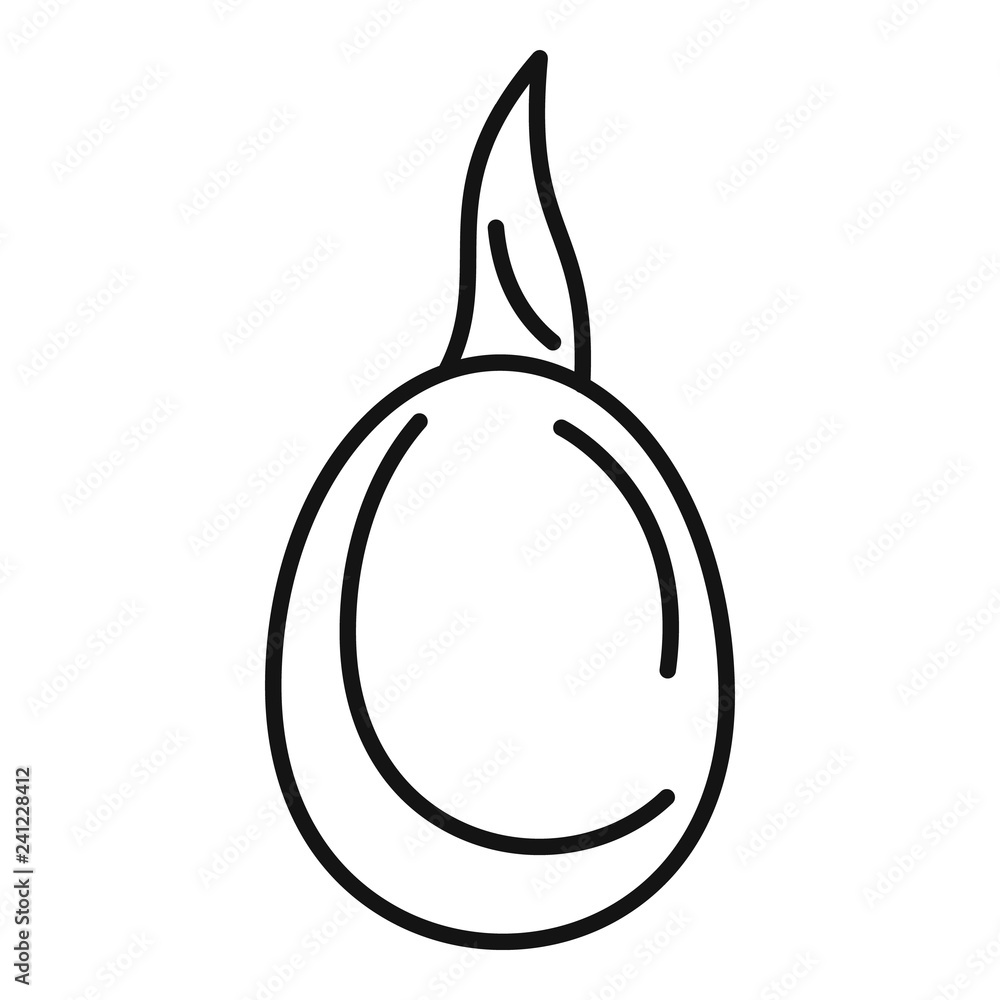 Poster seed grow icon. outline seed grow vector icon for web design isolated on white background