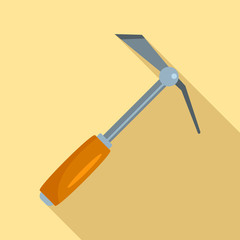 Hand shovel dig icon. Flat illustration of hand shovel dig vector icon for web design