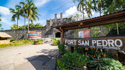 Fort San Pedro entrance, cebu island, philippines