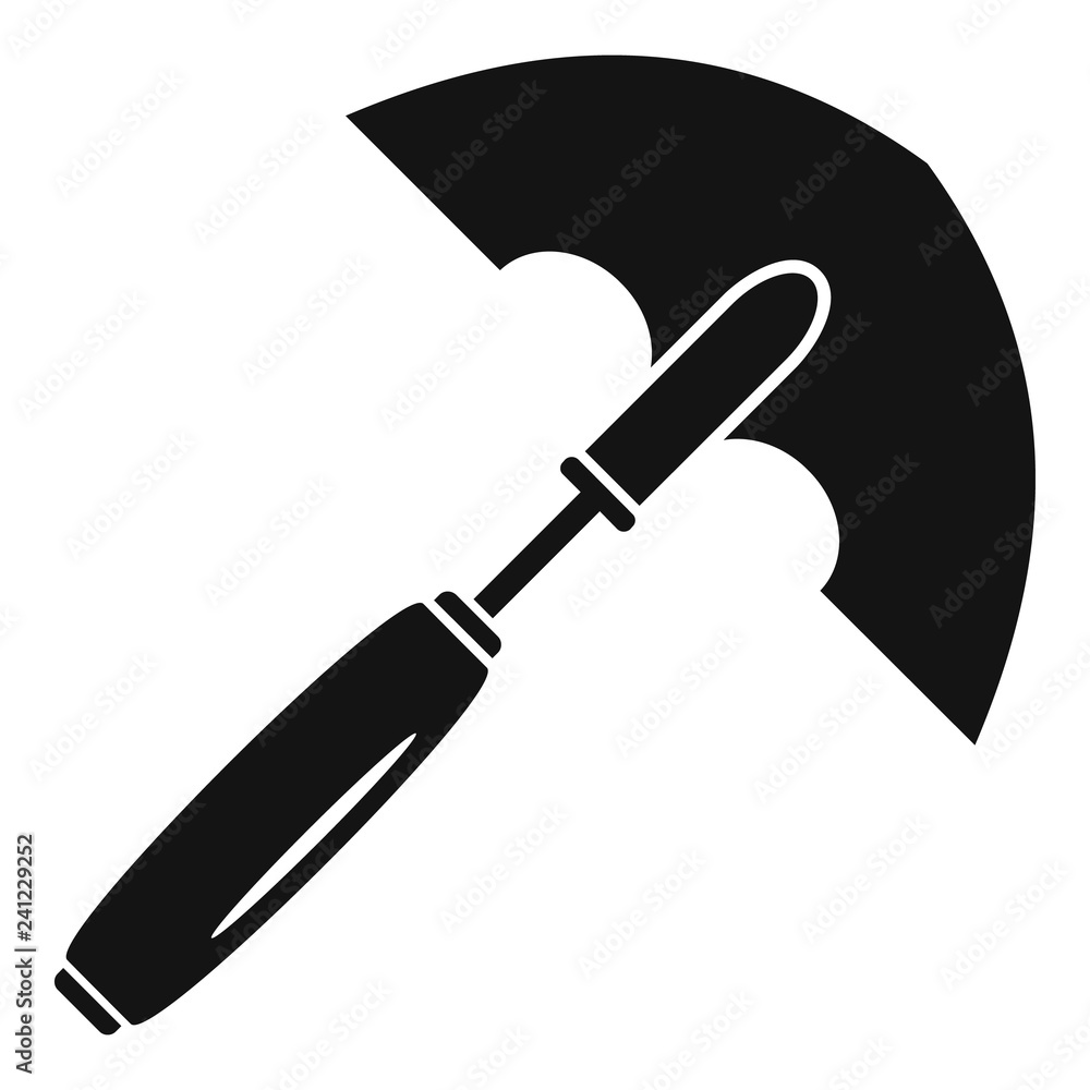 Poster hand dig icon. simple illustration of hand dig vector icon for web design isolated on white backgrou
