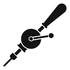 Hand drill icon. Simple illustration of hand drill vector icon for web design isolated on white background