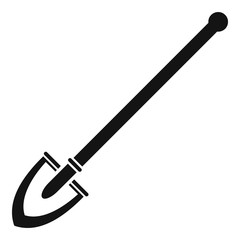 Garden shovel icon. Simple illustration of garden shovel vector icon for web design isolated on white background