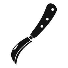 Garden knife icon. Simple illustration of garden knife vector icon for web design isolated on white background