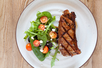 Grilled Steak and  Salad