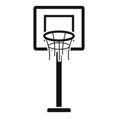 Obraz na płótnie Canvas Basketball tower icon. Simple illustration of basketball tower vector icon for web design isolated on white background