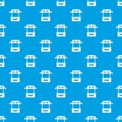 Stall pattern vector seamless blue repeat for any use