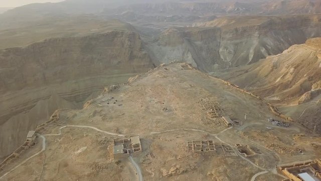 Shot of the part of masada fortress