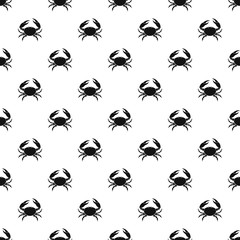 Crab pattern vector seamless repeating for any web design