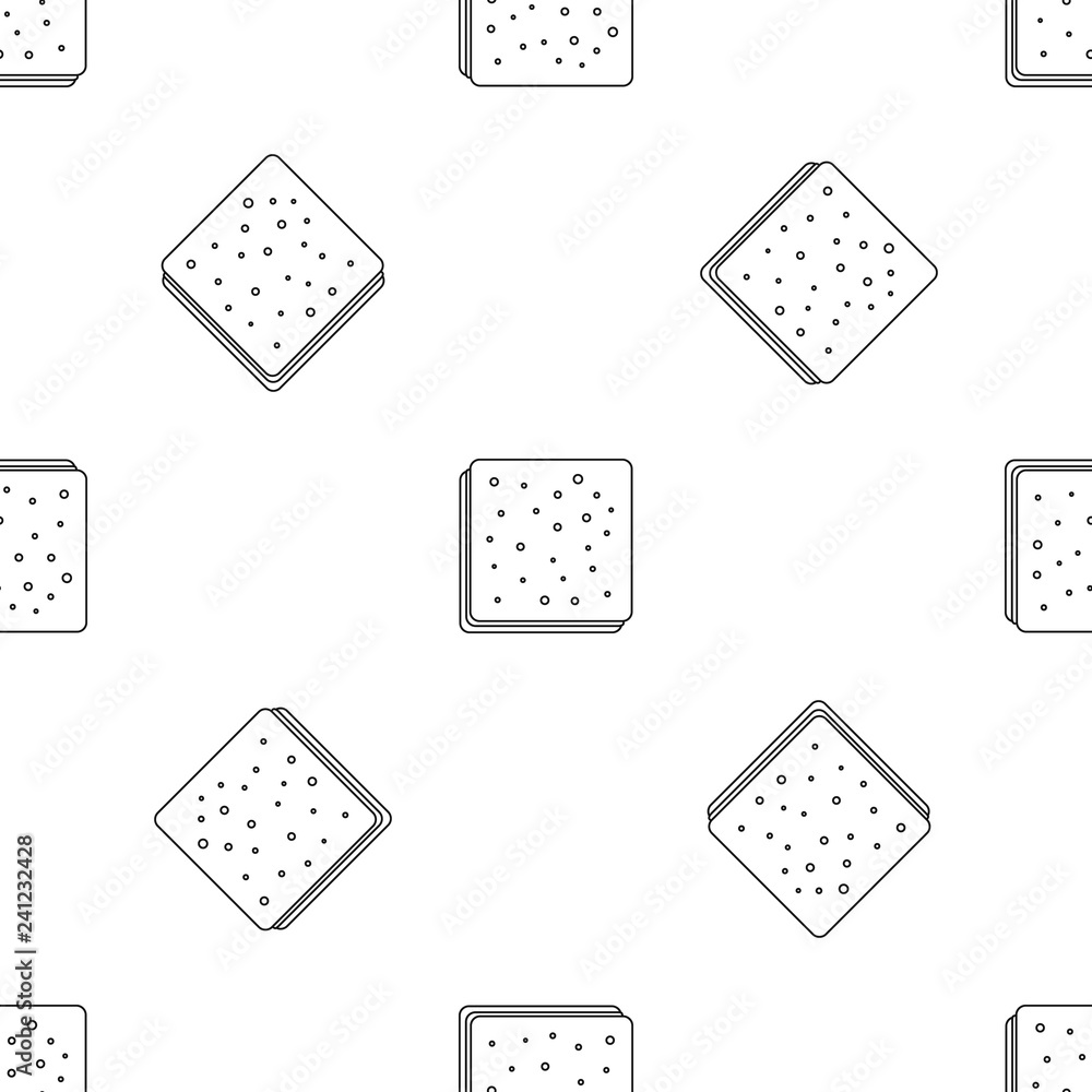 Poster chocolate biscuit icon. outline illustration of chocolate biscuit vector icon for web design isolate