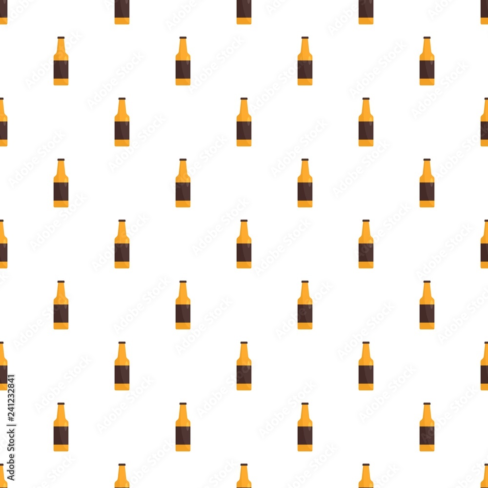 Poster bottle of german beer pattern seamless vector repeat for any web design