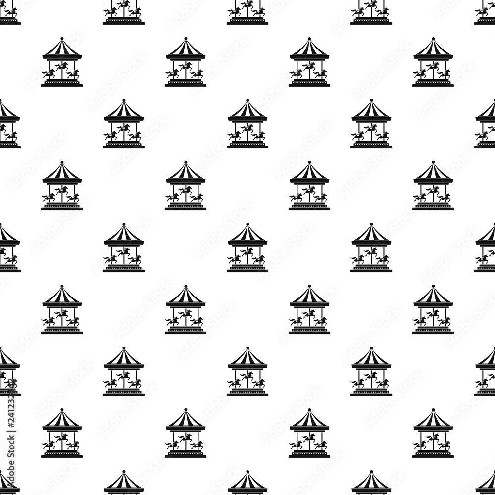 Poster horse carousel pattern seamless vector repeat geometric for any web design