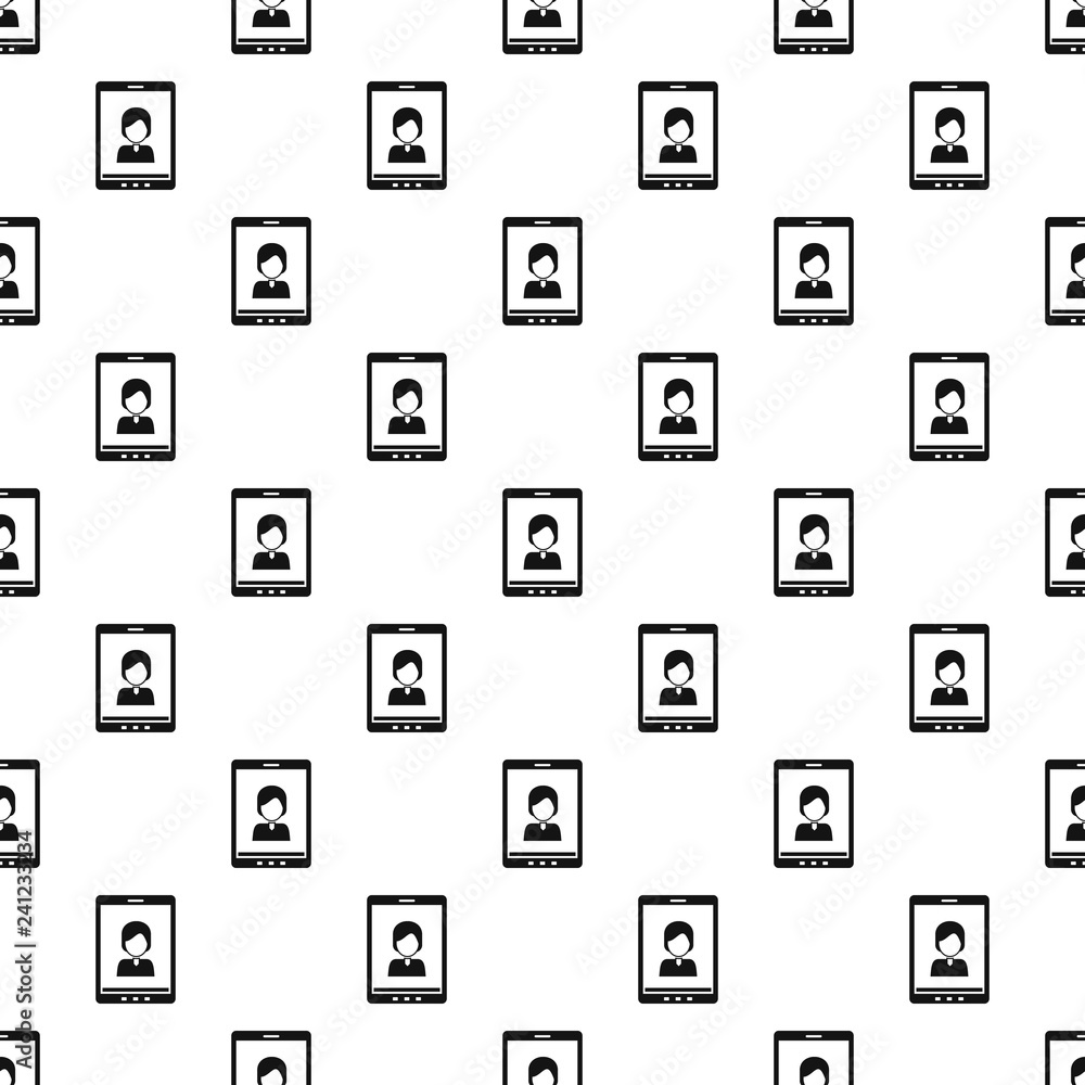 Poster device video call pattern seamless vector repeat geometric for any web design