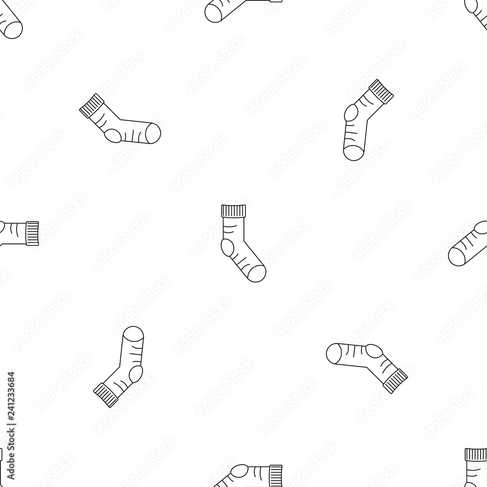 Poster clean sock icon. outline illustration of clean sock vector icon for web design isolated on white bac