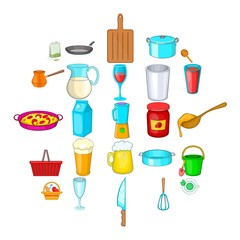 Capacity icons set. Cartoon set of 25 capacity vector icons for web isolated on white background