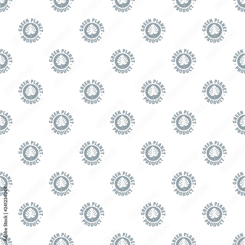 Poster eco planet pattern vector seamless repeat for any web design
