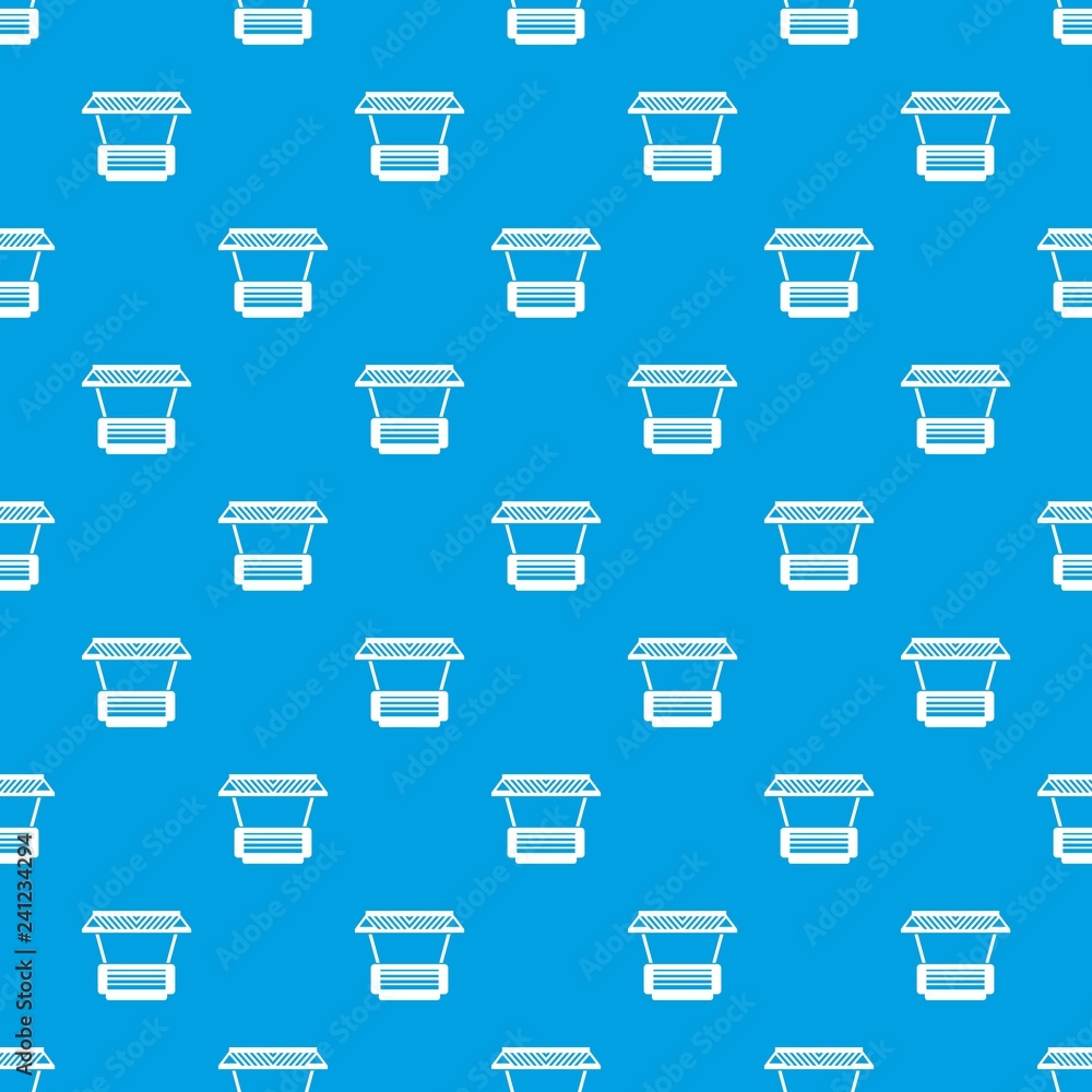 Poster Modern stall pattern vector seamless blue repeat for any use