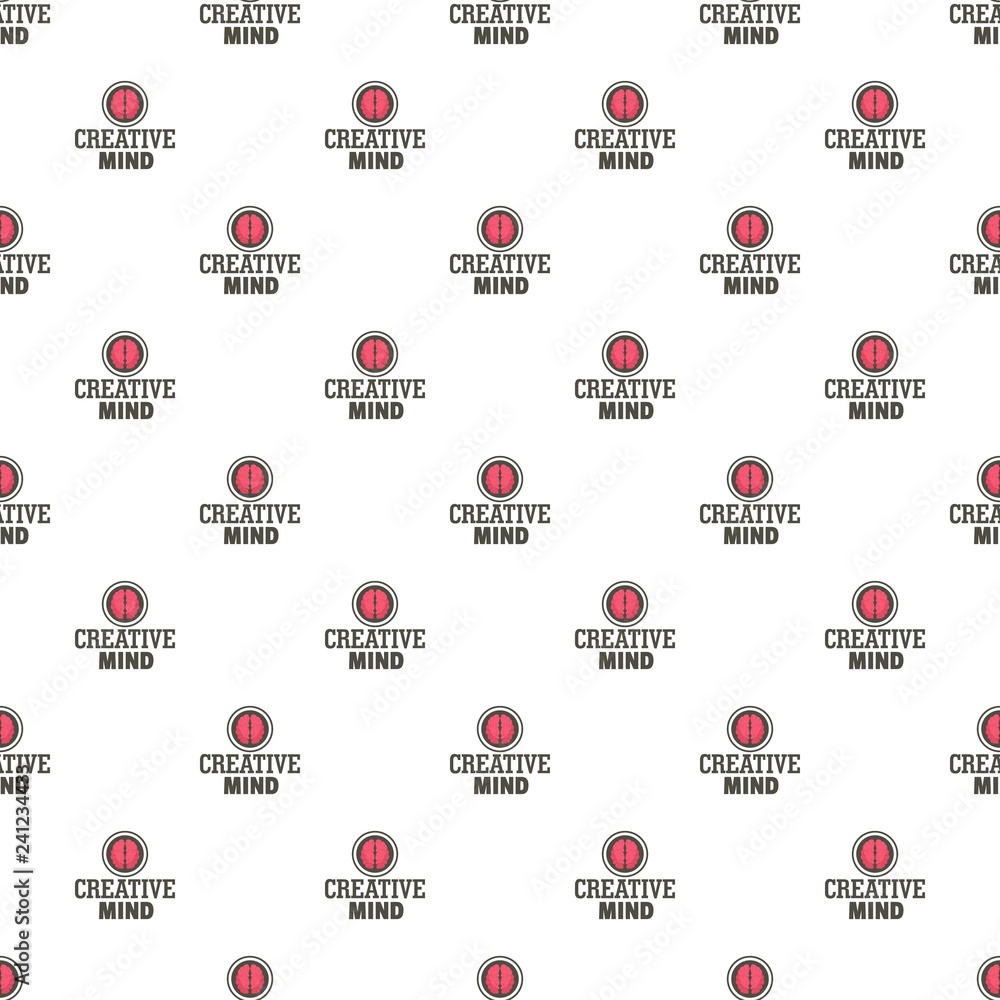 Poster creative mind pattern seamless vector repeat for any web design