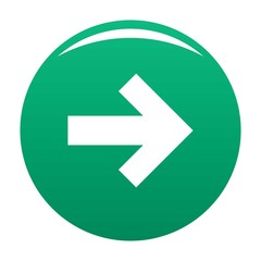 Arrow icon in black. Simple illustration of arrow icon vector isolated on white background