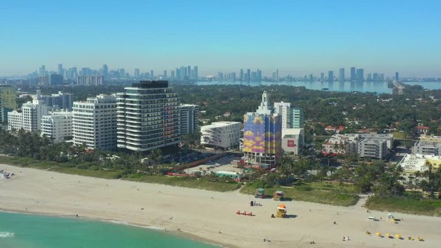 Aerial Faena District Miami Beach flyover