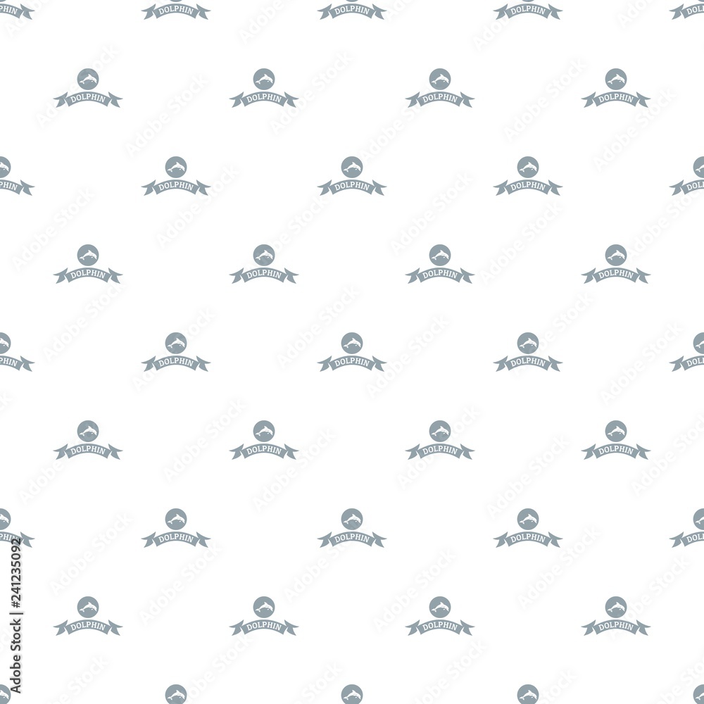 Poster Dolphin pattern vector seamless repeat for any web design