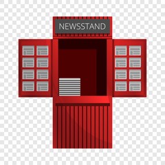Newspaper kiosk icon. Cartoon of newspaper kiosk vector icon for web design for web design