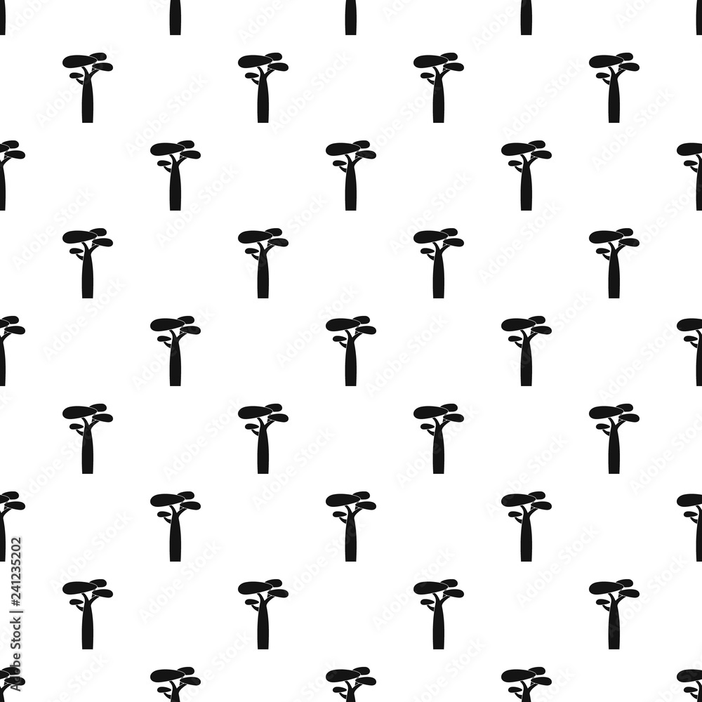 Poster baobab pattern vector seamless repeating for any web design
