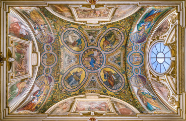 Chapel of Saint Helena with mosaic by Baldassare Peruzzi, in the Basilica of Santa Croce in...