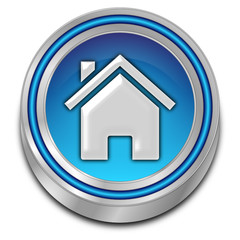 Home Button - 3D illustration