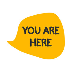 You are here illustration