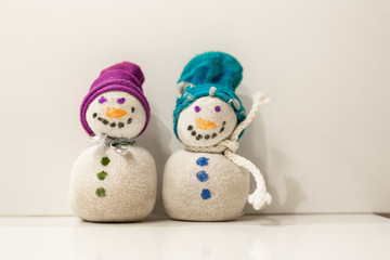Childs Sock Snowman Craft