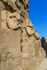 Fototapeta premium Ruins of the ancient Karnak temple. Luxor, Egypt