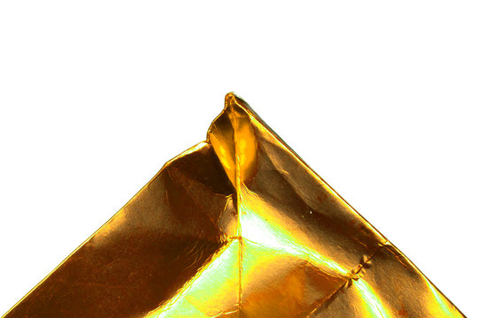 Abstract Texture Foil Shiny Background Yellow Gold - Powered by Adobe