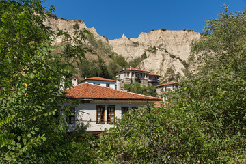 Panoramic view of town of Melnik, Blagoevgrad region, Bulgaria