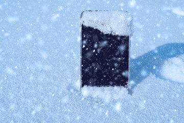 phone in winter