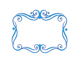 Frame-Blue Swirl Frame