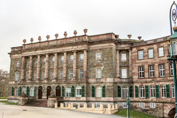 Fototapeta na wymiar Wilhelmshoehe Kassel Germany Detail of the palace