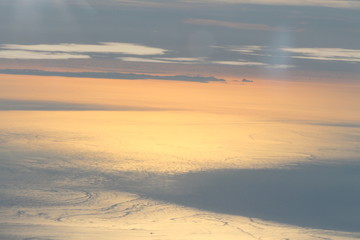 Fototapeta na wymiar View from a plane