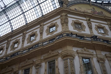 Milano, Italy - December 17, 2018 : View of Galleria Vittorio Emanuele II