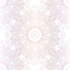 Design With Floral Pattern With Decorative Element. Vector Illustration. Template Design For Card, Shawl, Interior, Fashion Print.