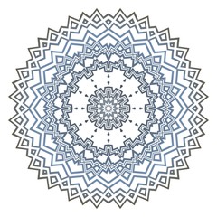 Floral color mandala. Arabic, Indian, motifs. Vector illustration.