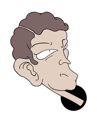 curisosity man illustration