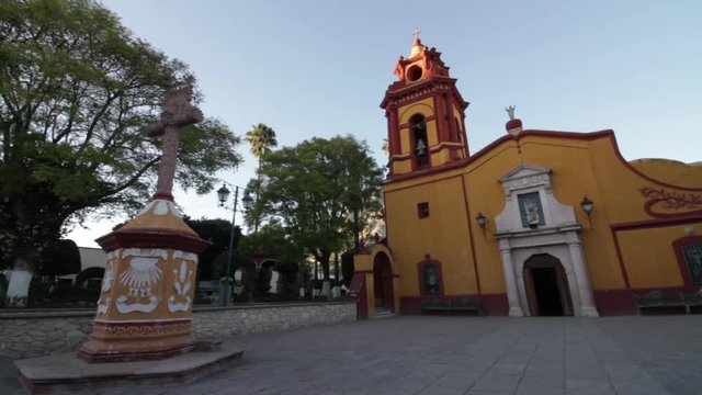 Pe&ntilde;a de Bernal Church, Queretaro, Mexico.