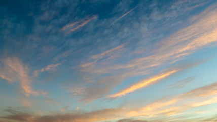 sunset clouds in the sky
