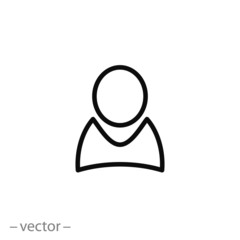 man icon, vector illustration