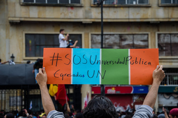 Marcha estudiantil Bogotá