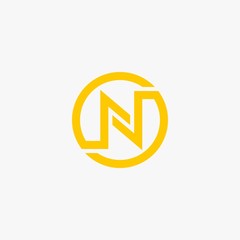 Letter N logo design vector